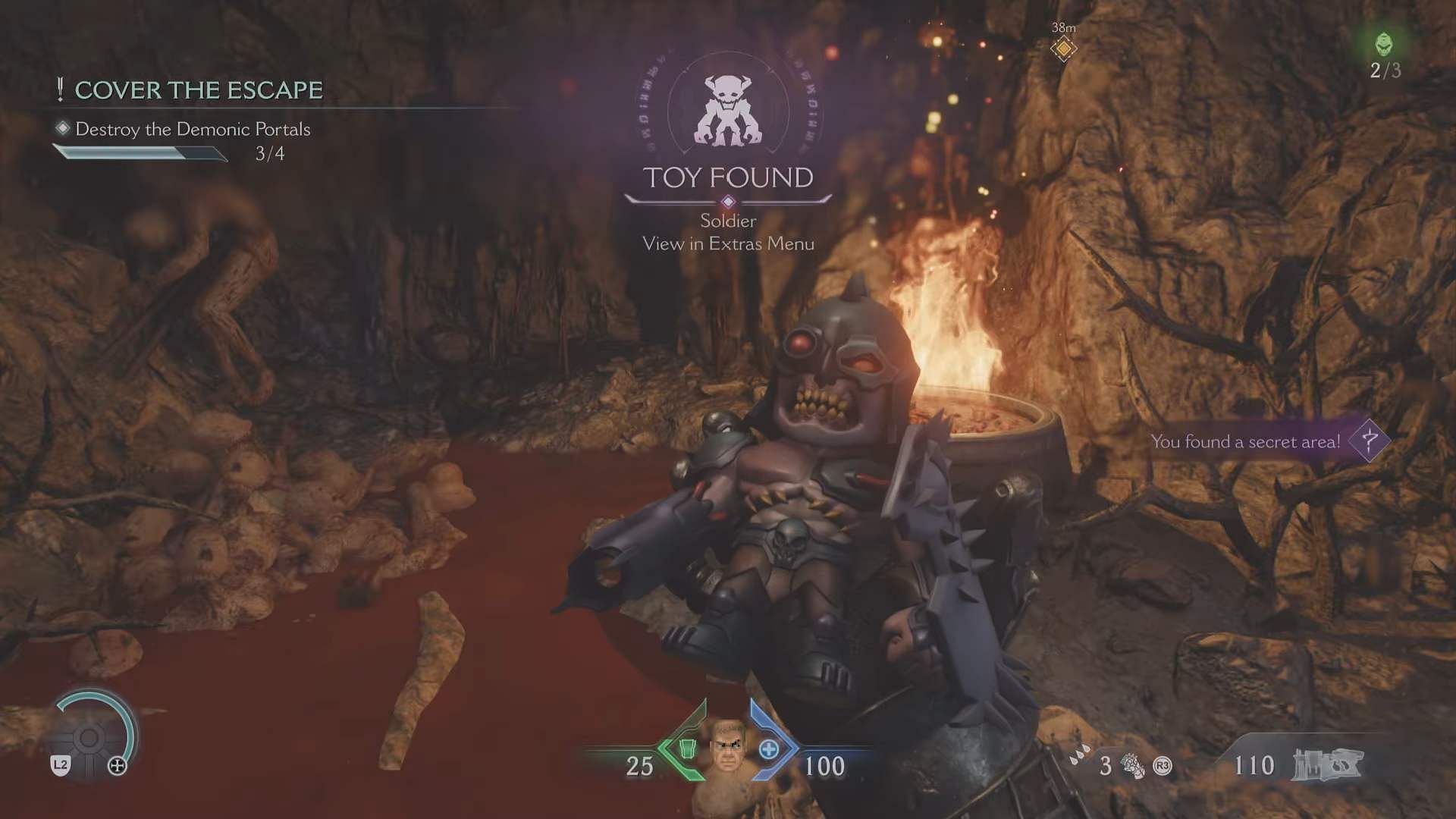 Soldier Toy can be found inside a hidden cave (Image via Sportskeeda Gaming || Bethesda Softworks)
